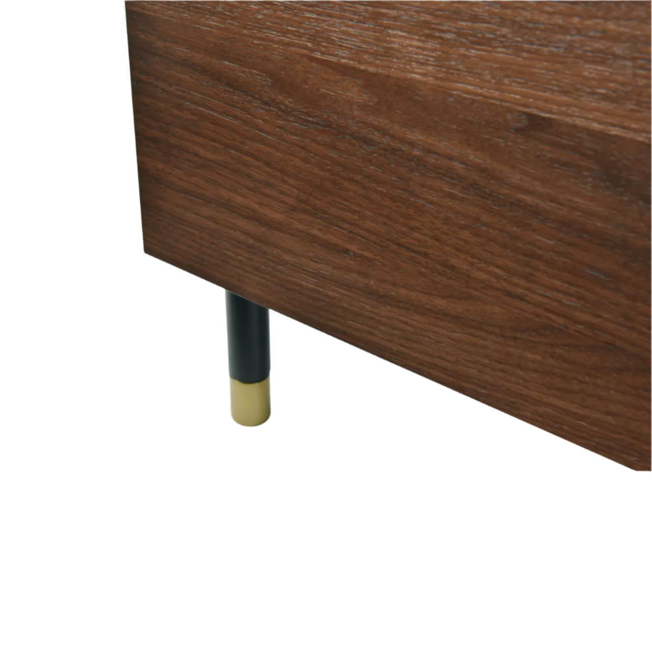 Twenty10 Designs Willow 2 Door Wardrobe - Tobacco Walnut - Zoomed In Base