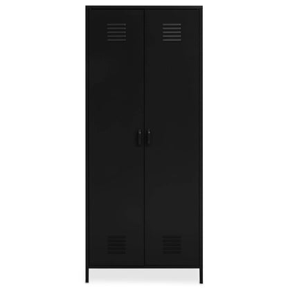 Nest Envy Varsity 2 Door Wardrobe - Black