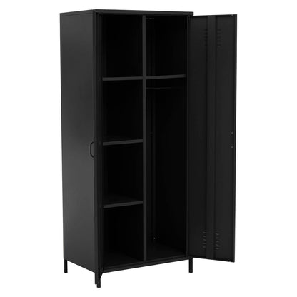 Nest Envy Varsity 2 Door Wardrobe - Black