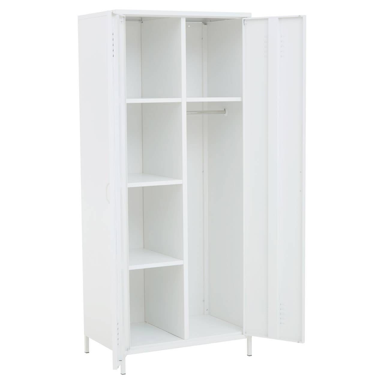 Nest Envy Varsity 2 Door Wardrobe - White