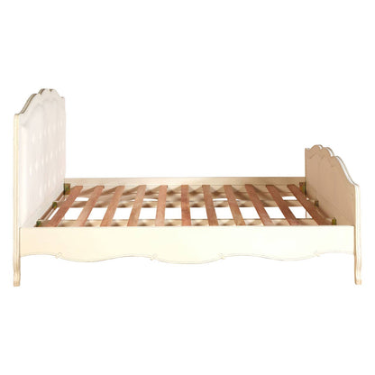 Nest Envy Versailles Super King Bed - White - Side View