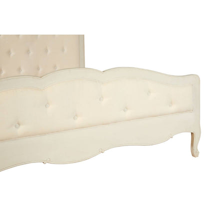 Nest Envy Versailles Super King Bed - White - Zoomed In Footboard