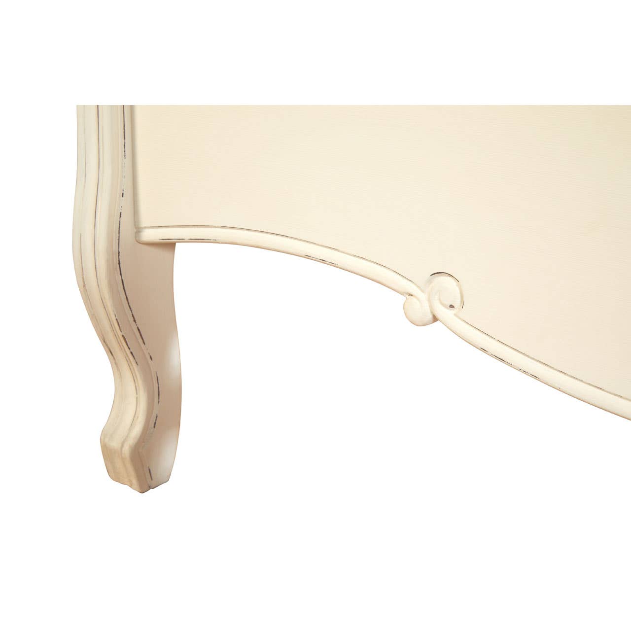 Nest Envy Versailles Super King Bed - White - Zoomed In Leg