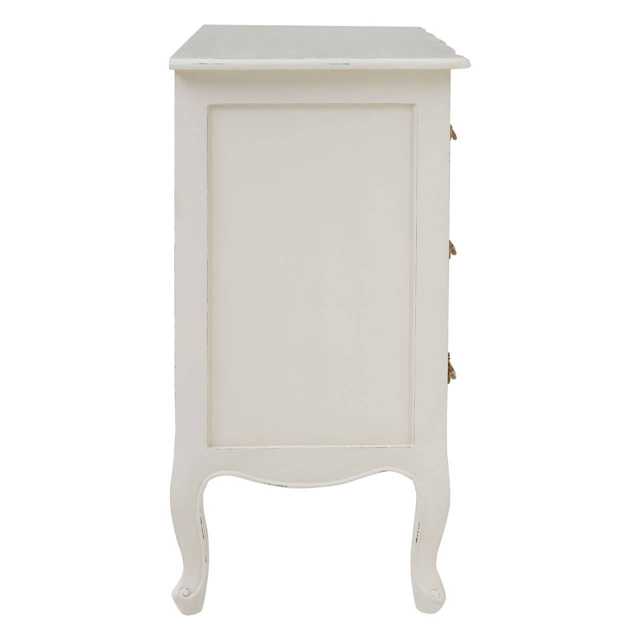 Nest Envy Versailles 3 Drawer Chest - White - Side View