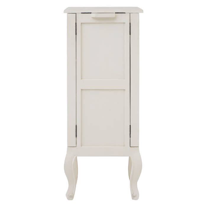 Nest Envy Versailles 5 Drawer Narrow Tallboy Chest - White - Rear View