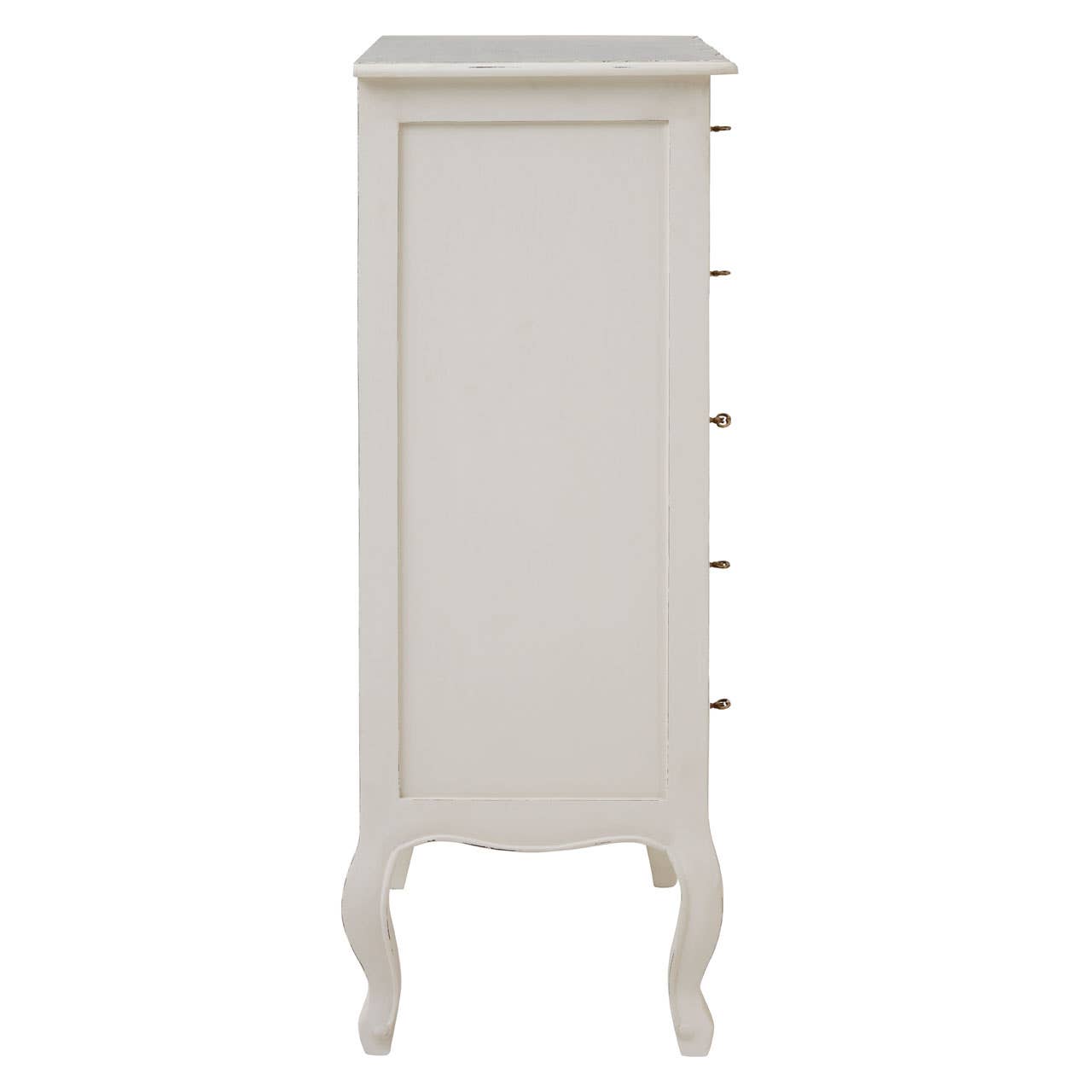 Nest Envy Versailles 5 Drawer Chest - White - Side View