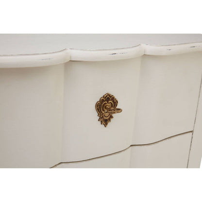 Nest Envy Versailles 5 Drawer Chest - White - Zoomed In Drawer Knob