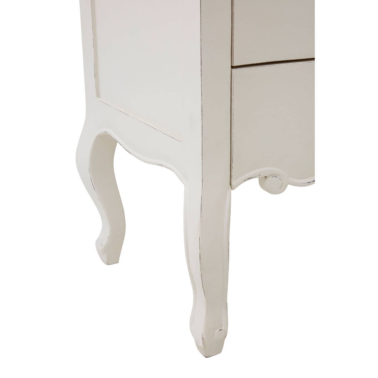 Nest Envy Versailles 5 Drawer Chest - White - Zoomed In Base