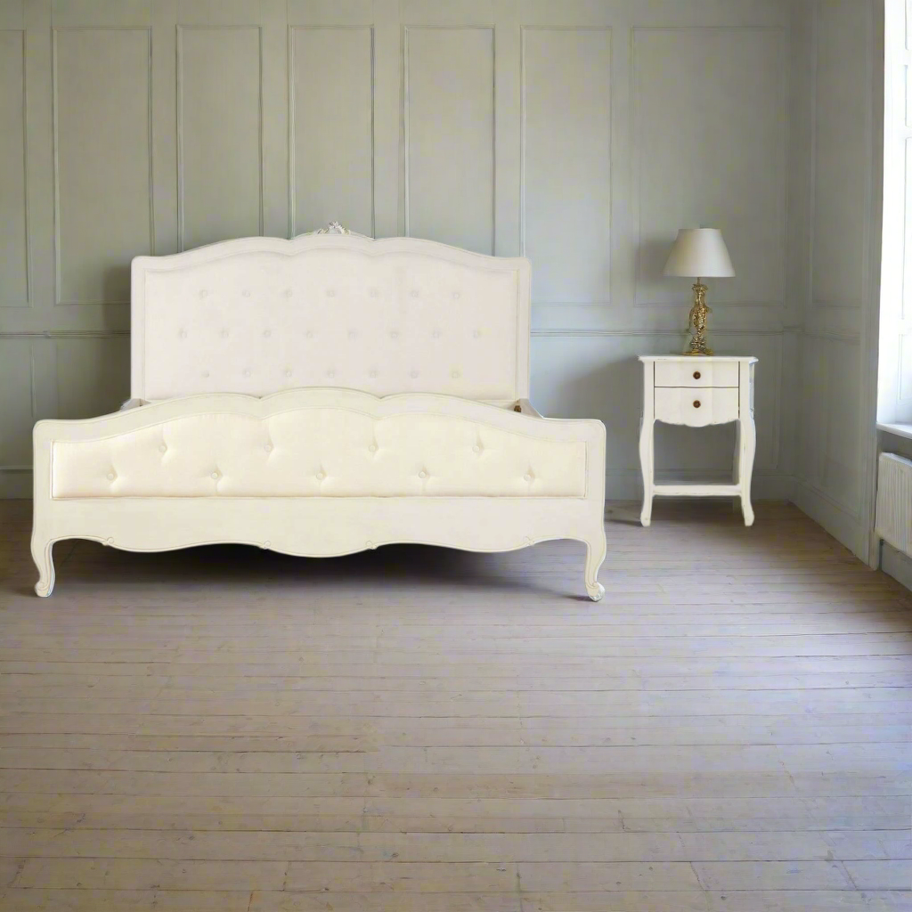 Nest Envy Versailles Super King Bed - White - Lifestyle Image