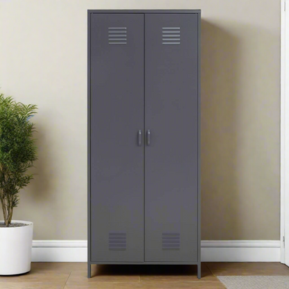 Nest Envy Varsity 2 Door Wardrobe - Grey