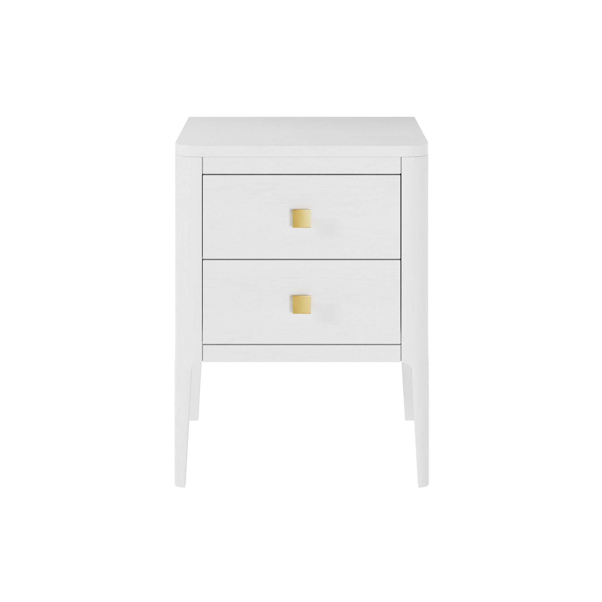 DI Designs Abberley 2 Drawer Bedside Table - White