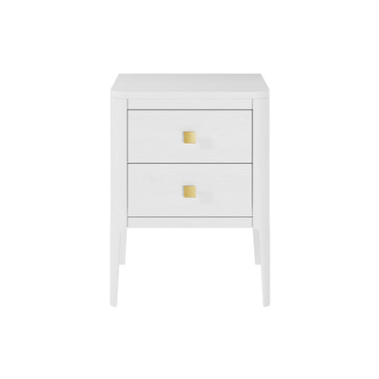 DI Designs Abberley 2 Drawer Bedside Table - White