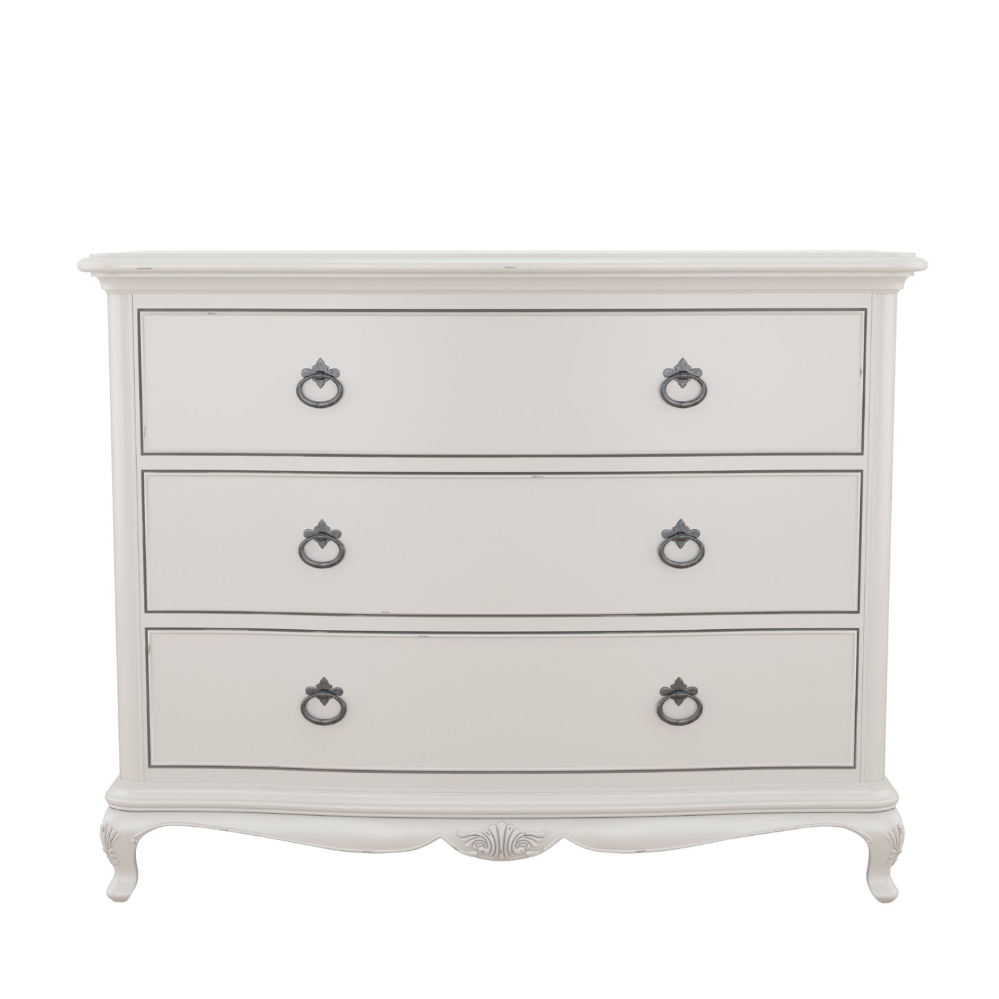 Willis & Gambier Etienne 3 Drawer Low Chest - Grey