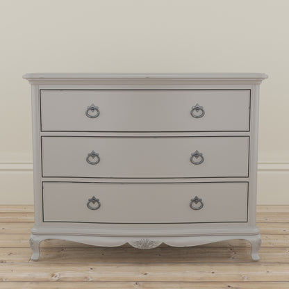 Willis & Gambier Etienne 3 Drawer Low Chest - Grey - Lifestyle Image 1