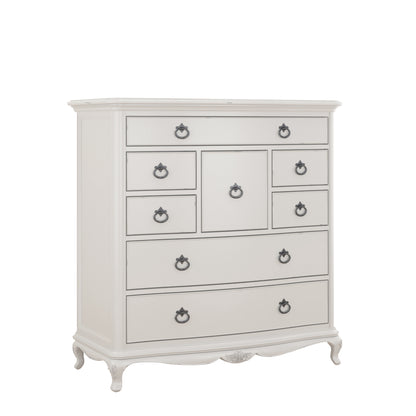 Willis & Gambier Etienne 8 Drawer Chest - Grey - Angled View
