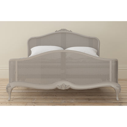 Willis & Gambier Etienne High End Rattan Bed - Grey - Lifestyle Image Basic