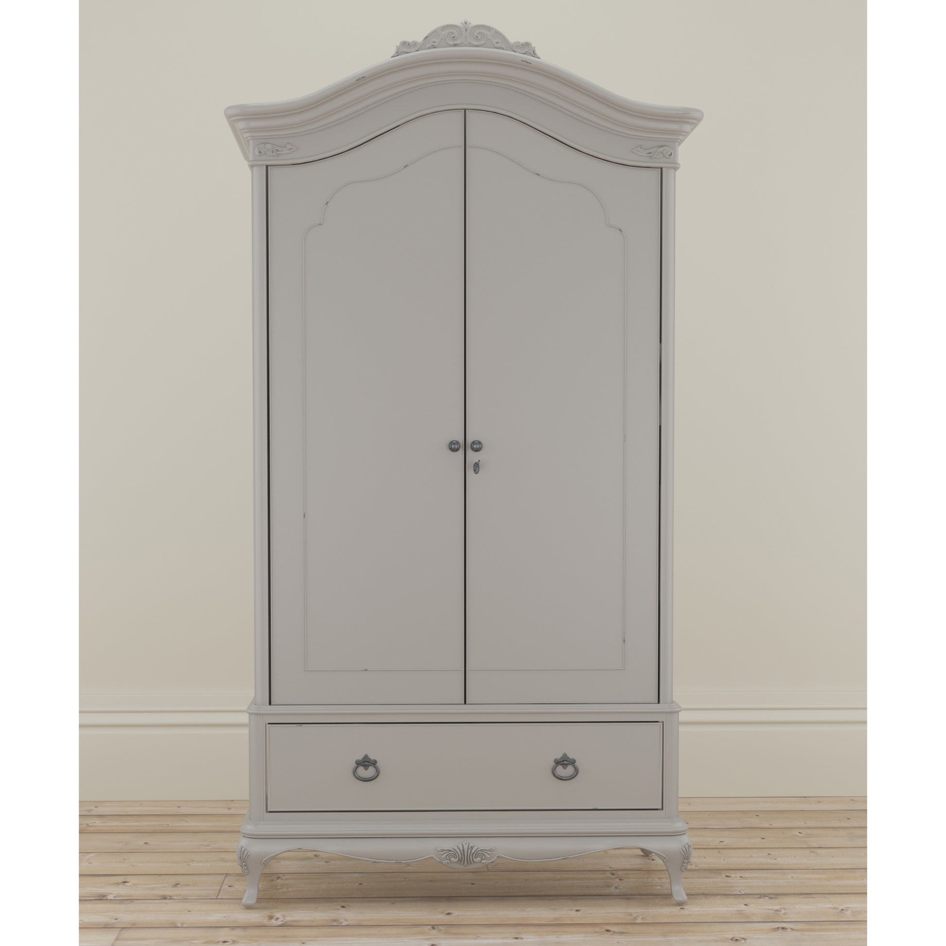 Willis & Gambier Etienne Double Wardrobe - Grey - Lifestyle Image Basic