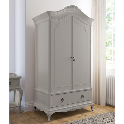 Willis & Gambier Etienne Double Wardrobe - Grey - Lifestyle Image 1