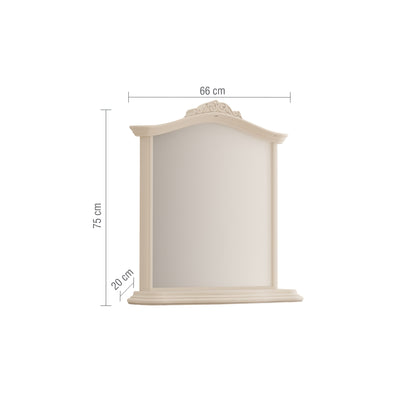 Willis & Gambier Ivory Mirror - Cream - Infographic