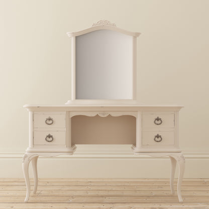 Willis & Gambier Ivory Dressing Table / Desk - Cream - With Mirror Lifestyle Image Basic