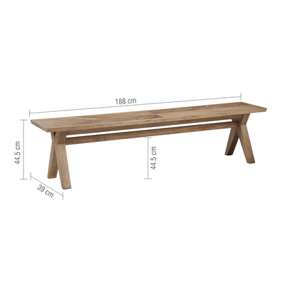Willis & Gambier Sorrento Dining Bench - Elm