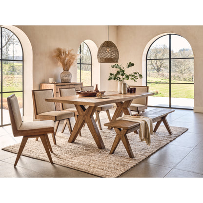 Willis & Gambier Pair of Sorrento Dining Chairs  - Elm / Upholstered