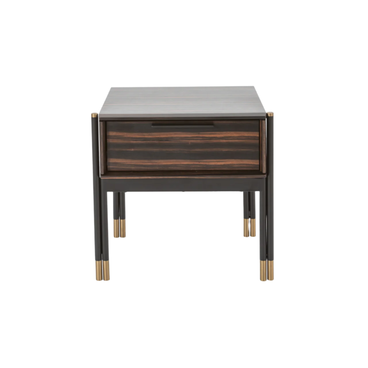 Twenty10 Designs Bali Single Drawer Bedside Table - Ebony