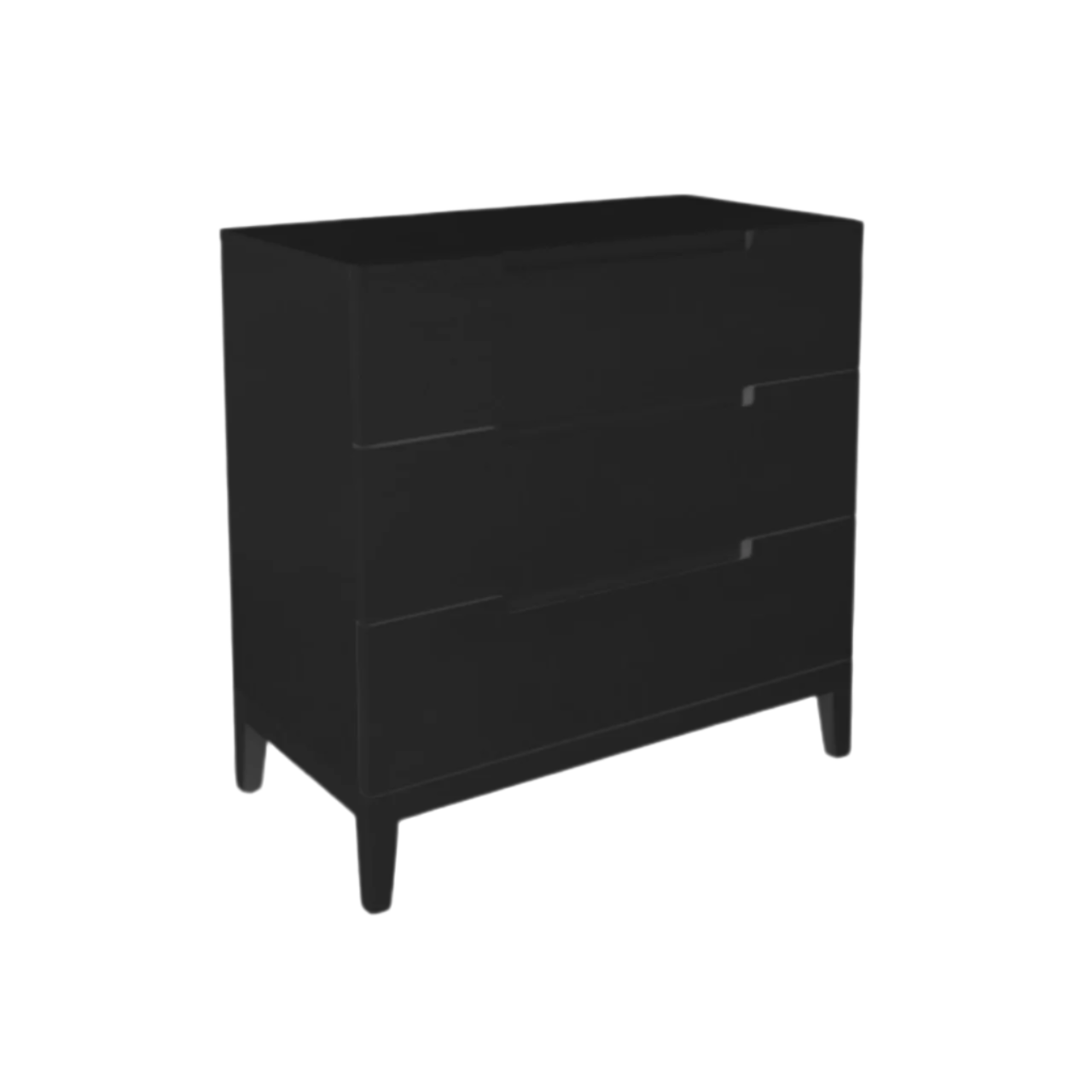 Twenty10 Designs Orchid 3 Drawer Chest - Black