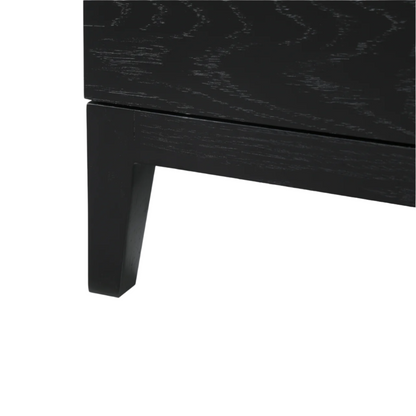 Twenty10 Designs Orchid 3 Drawer Chest - Black with Marbled White Top