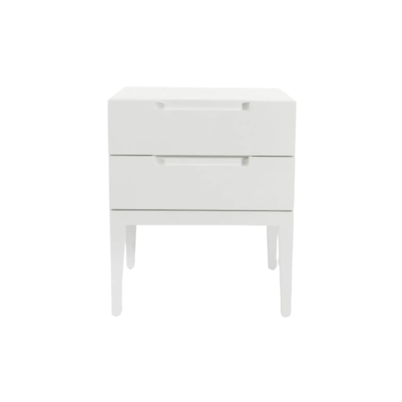 Twenty10 Designs Orchid 2 Drawer Bedside Table - White