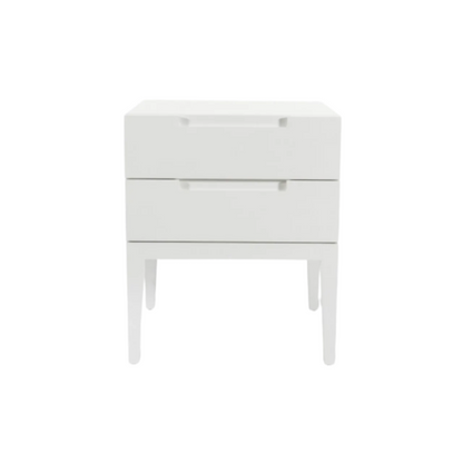 Twenty10 Designs Orchid 2 Drawer Bedside Table - White