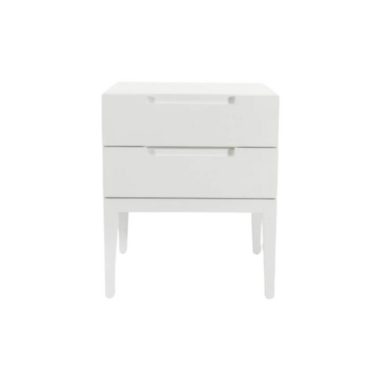 Twenty10 Designs Orchid 2 Drawer Bedside Table - White