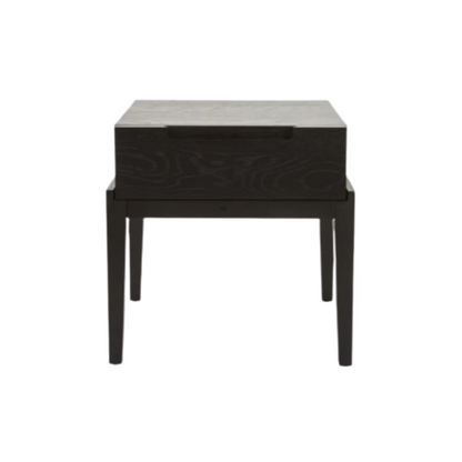 Twenty10 Designs Orchid Single Drawer Bedside Table - Black