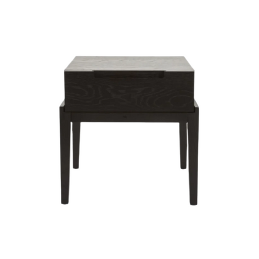 Twenty10 Designs Orchid Single Drawer Bedside Table - Black