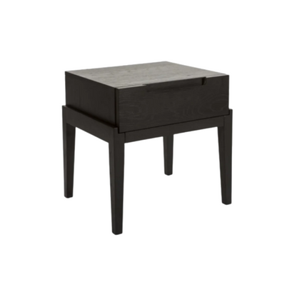 Twenty10 Designs Orchid Single Drawer Bedside Table - Black