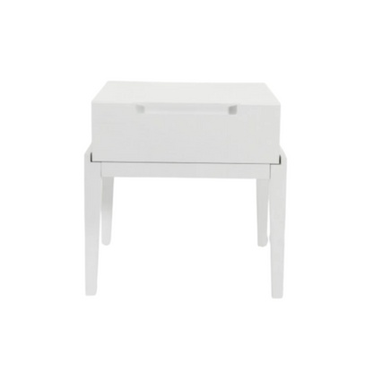 Twenty10 Designs Orchid Single Drawer Bedside Table - White