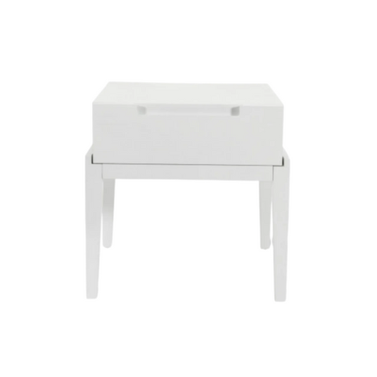 Twenty10 Designs Orchid Single Drawer Bedside Table - White