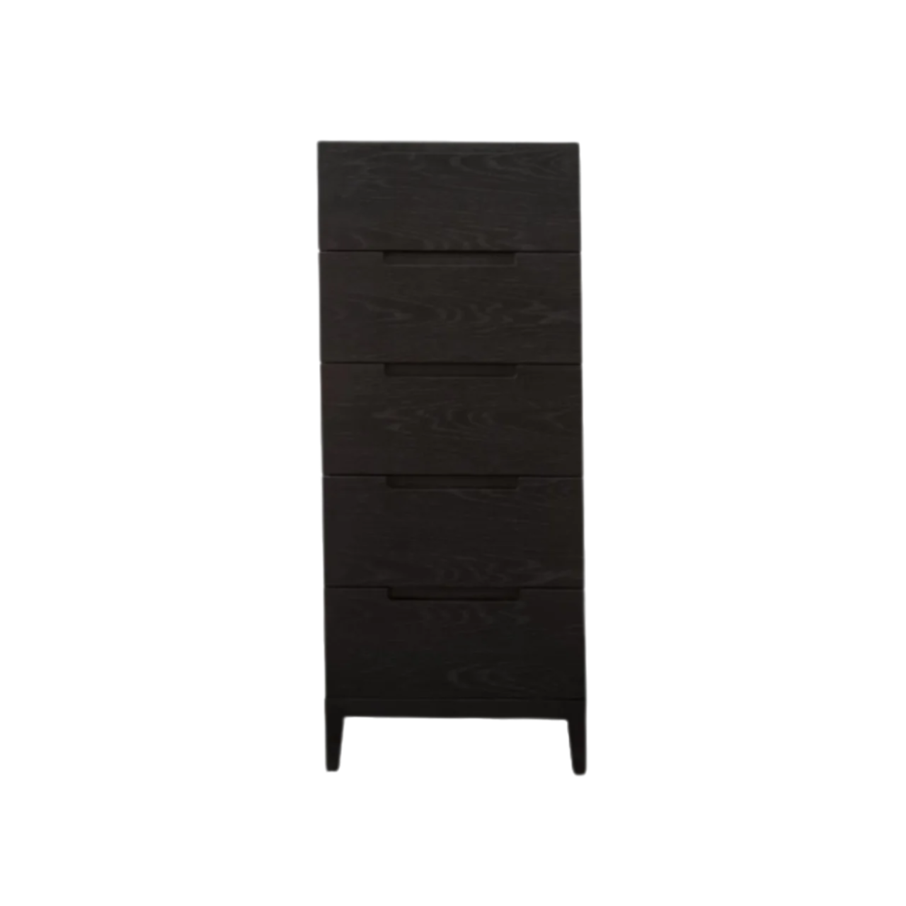 Twenty10 Designs Orchid 5 Drawer Narrow Tallboy Chest - Black