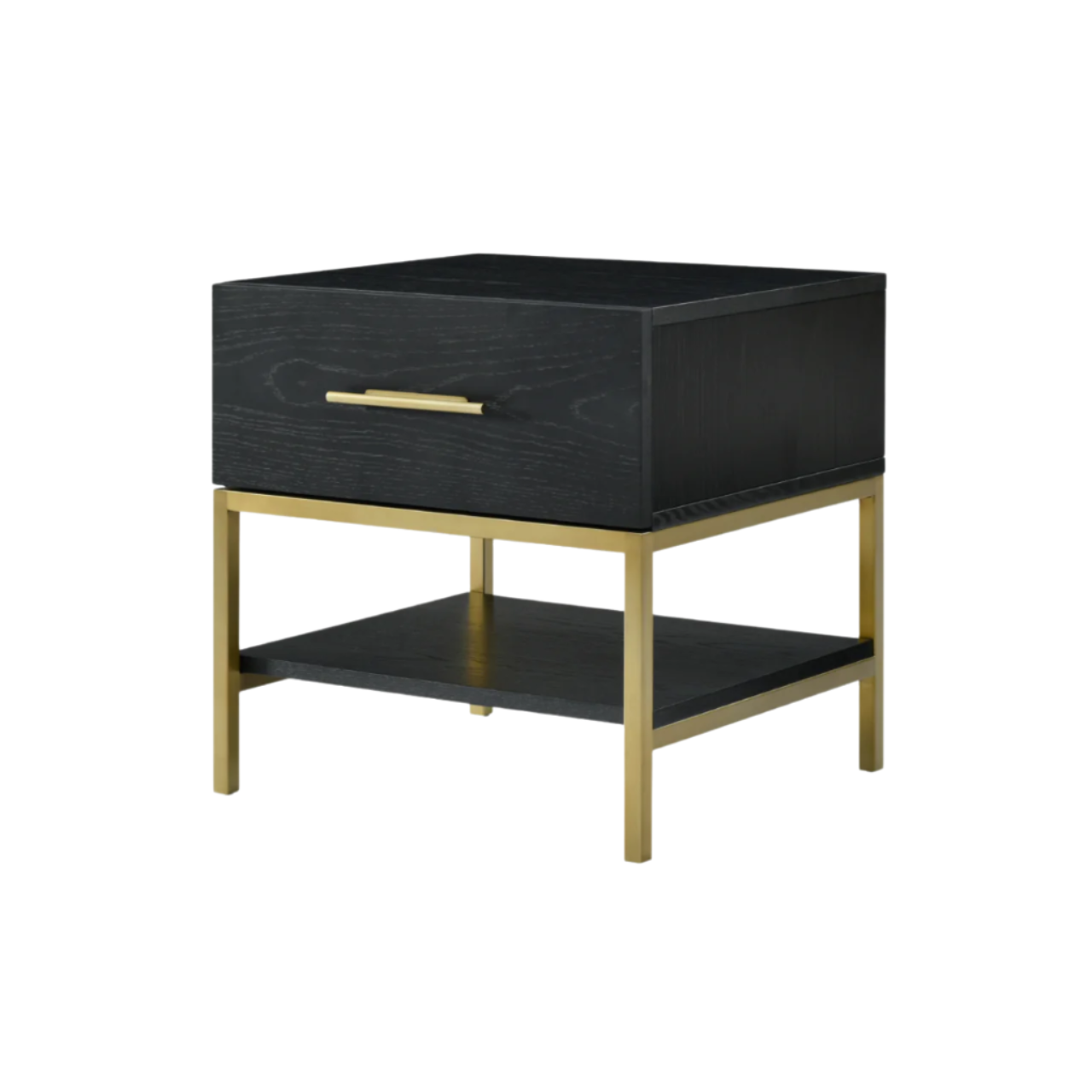 Twenty10 Designs Tulip Single Drawer Bedside Table - Black