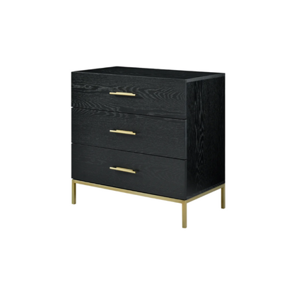 Twenty10 Designs Tulip 3 Drawer Chest - Black