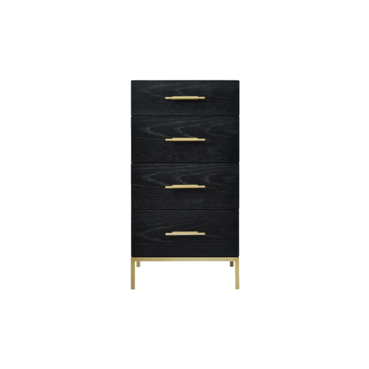 Twenty10 Designs Tulip 5 Drawer Narrow Tallboy Chest - Black