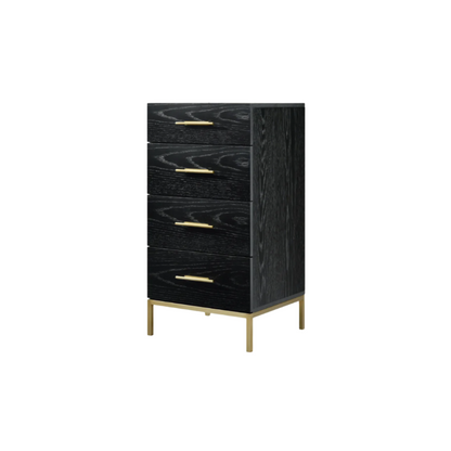 Twenty10 Designs Tulip 5 Drawer Narrow Tallboy Chest - Black