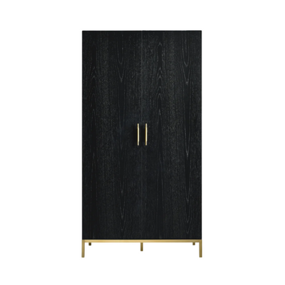 Twenty10 Designs Tulip 2 Door Wardrobe - Black