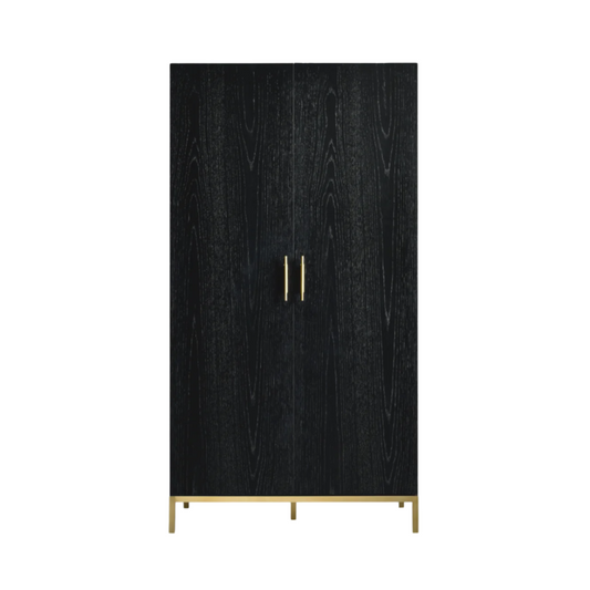 Twenty10 Designs Tulip 2 Door Wardrobe - Black