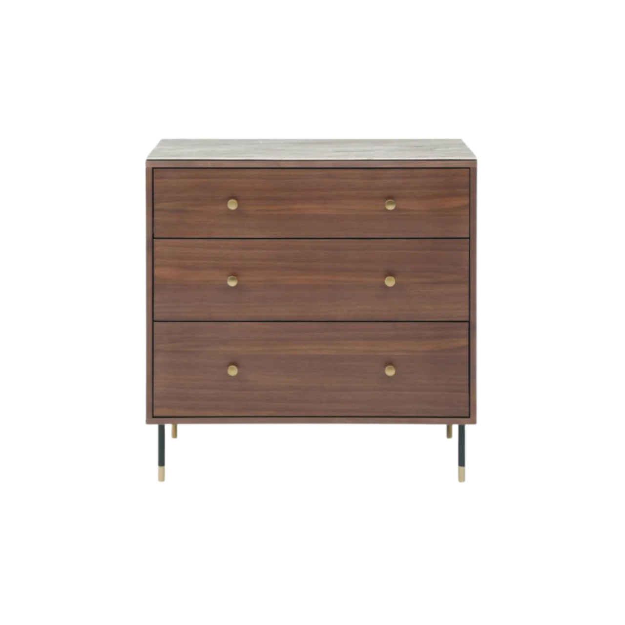 Twenty10 Designs Willow 3 Drawer Chest - Tobacco Walnut