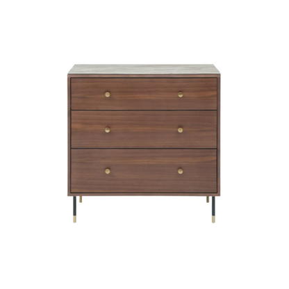 Twenty10 Designs Willow 3 Drawer Chest - Tobacco Walnut