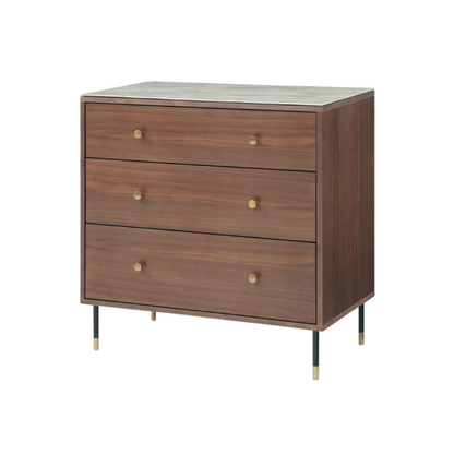 Twenty10 Designs Willow 3 Drawer Chest - Tobacco Walnut