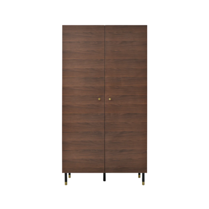 Twenty10 Designs Willow 2 Door Wardrobe - Tobacco Walnut