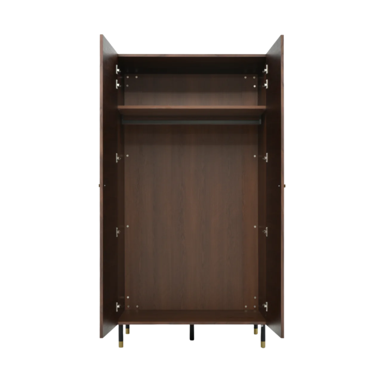 Twenty10 Designs Willow 2 Door Wardrobe - Tobacco Walnut